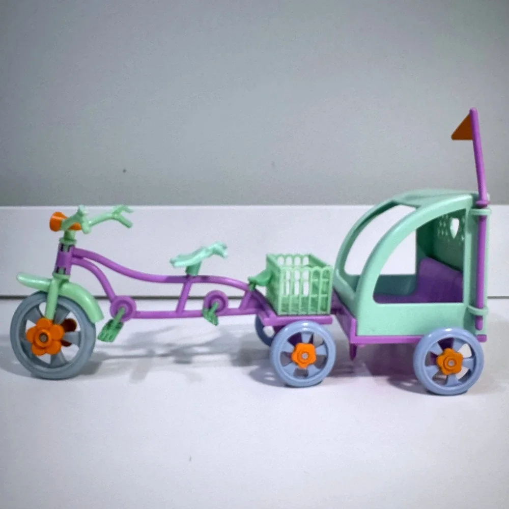 Caring Corners Back Roads Bike Child Dog Trailer Passenger Carriage Cart Flag